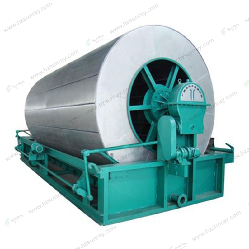 Non-filtering cloth rotary vacuum filter